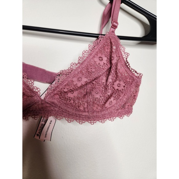 Victoria's Secret XS Bralette‎ Rose Floral Lace Adjustable Straps NEW Coquette - Picture 2 of 5